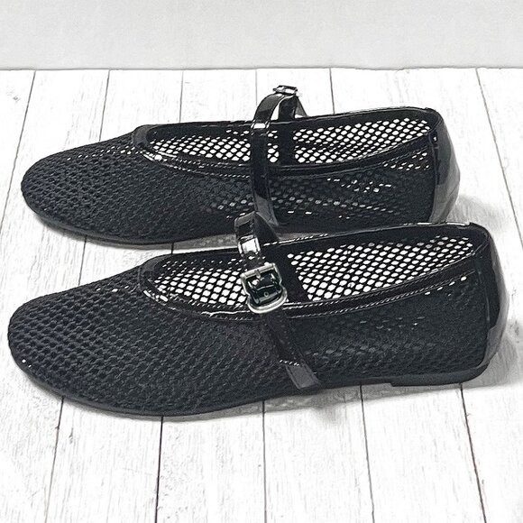 Black Mesh Flats - Picture 3 of 9